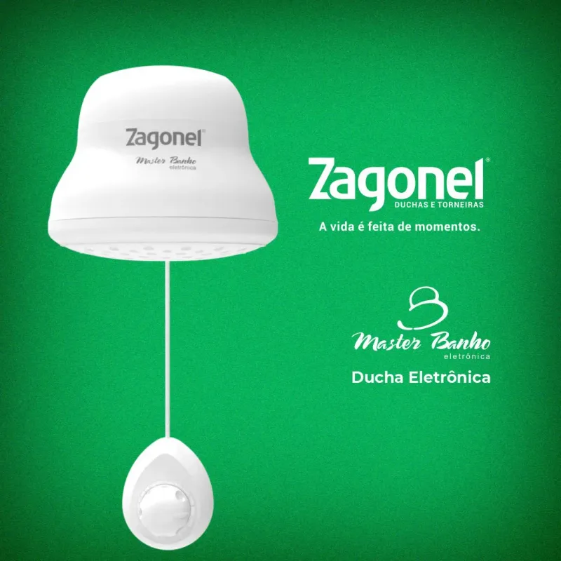 Chuveiro Ducha Eletrônica Master Banho 220V 7500W - Zagonel