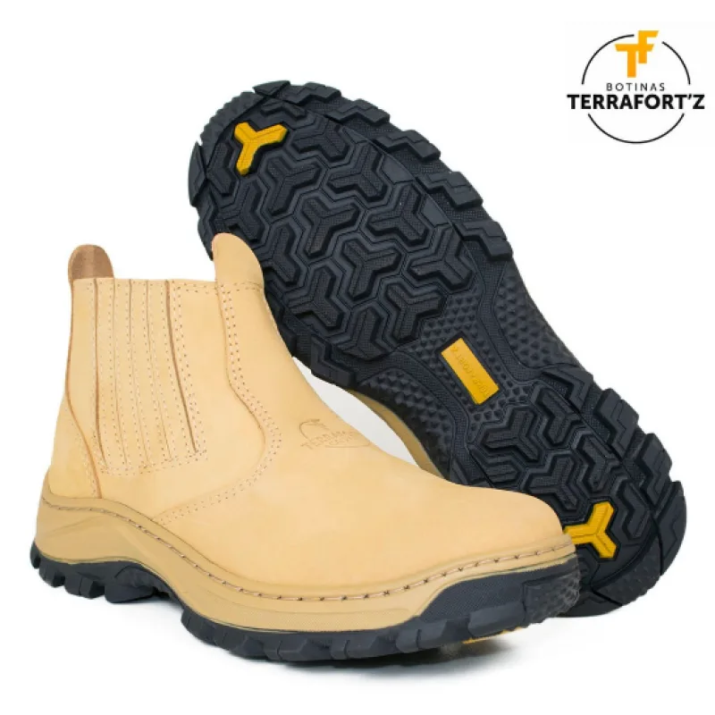 Botina Couro Castor Nobuck REF. 800 - Terrafortz — Suportes e Acessórios